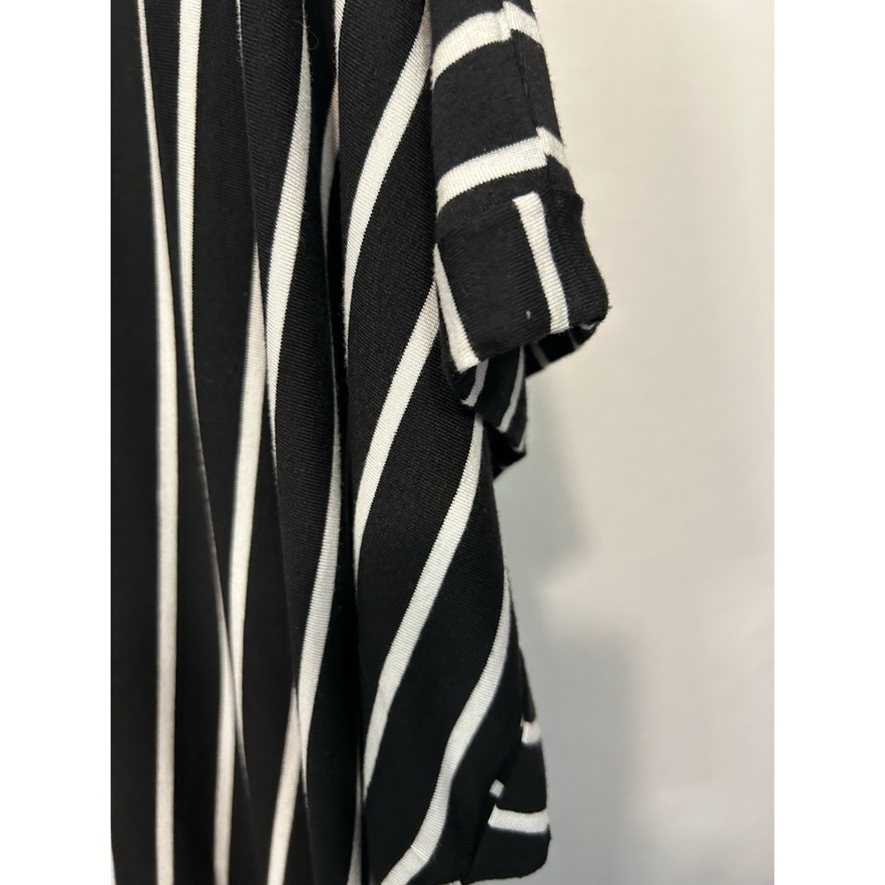 Cato Stretch Shift Dress Womens Size 22/24W Black White Stripe Cap Sleeve NWT - Picture 5 of 12